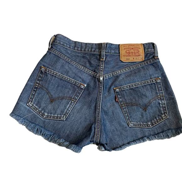 Vintage Levi’s 512 high rise cut off denim jean shorts - Picture 3 of 8